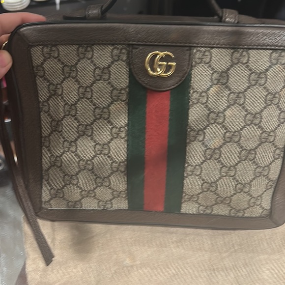 Gucci GG Supreme Web Ophidia Top Handle Bag - Picture 2 of 13
